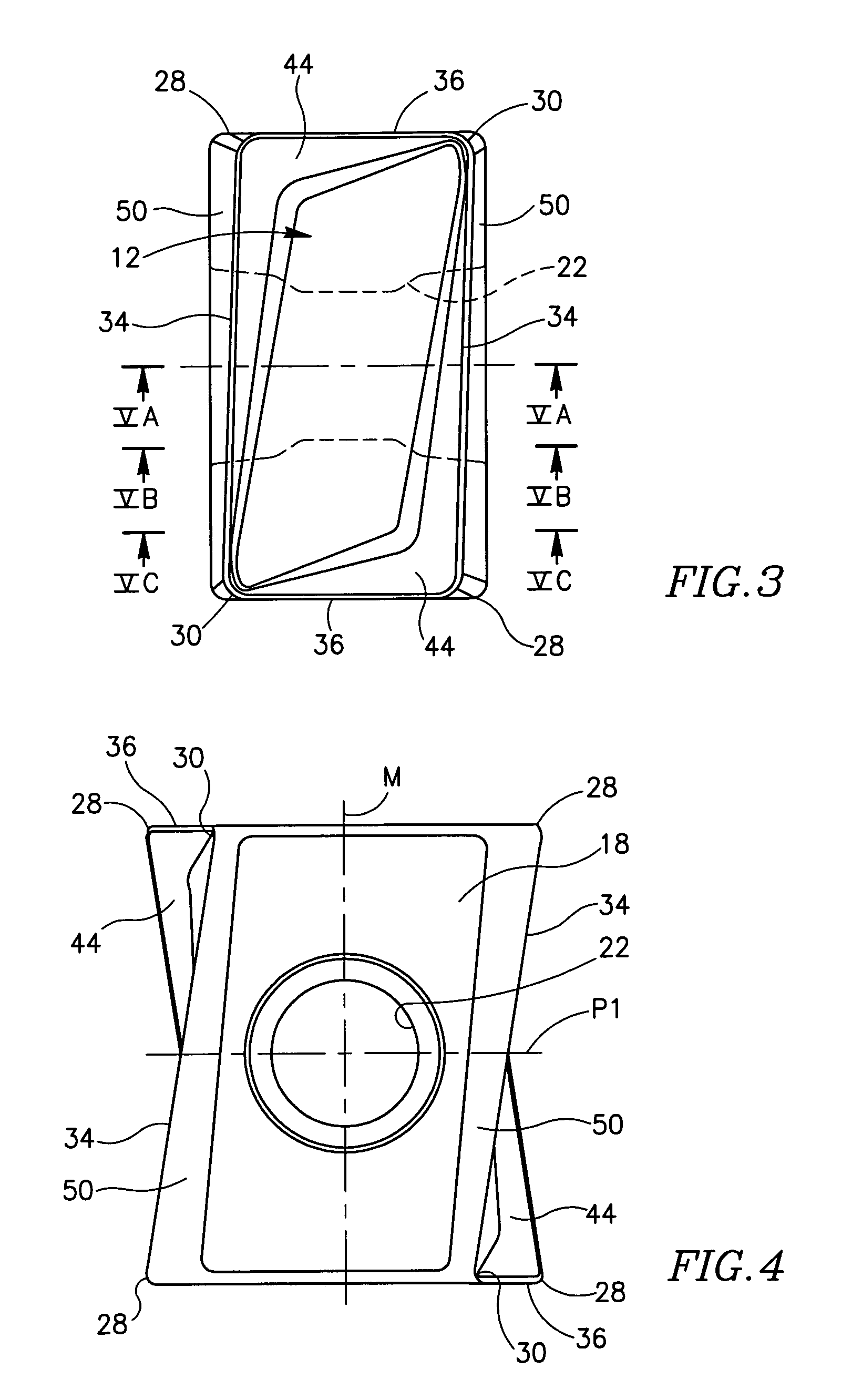 Double-sided cutting insert and milling cutter