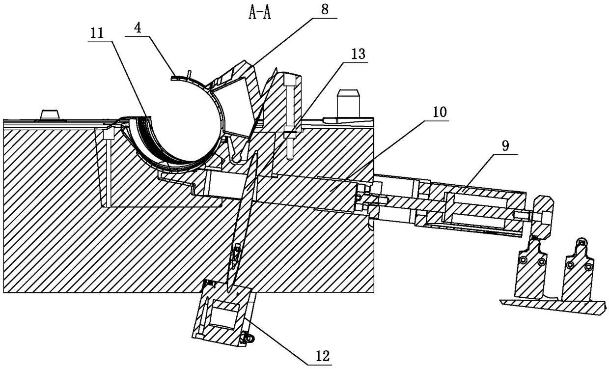 Mold for blow molding of air filter pipe and insert of mold