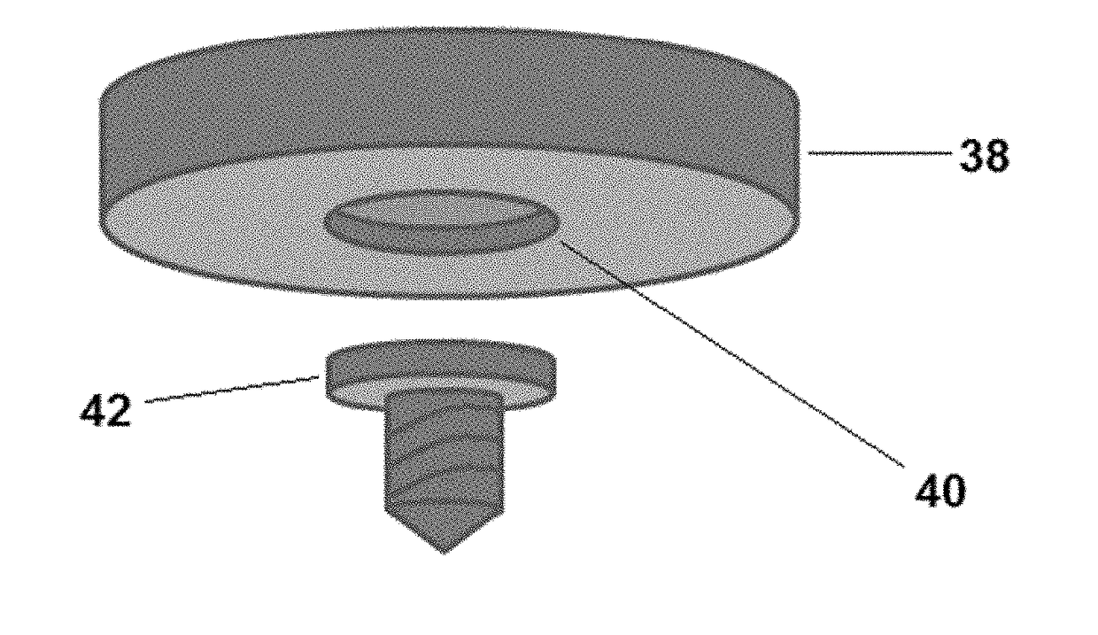 Skull implanted magnet assembly for brain stimulation