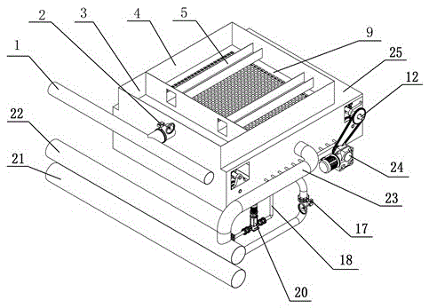 Filter with circulation filtering layer