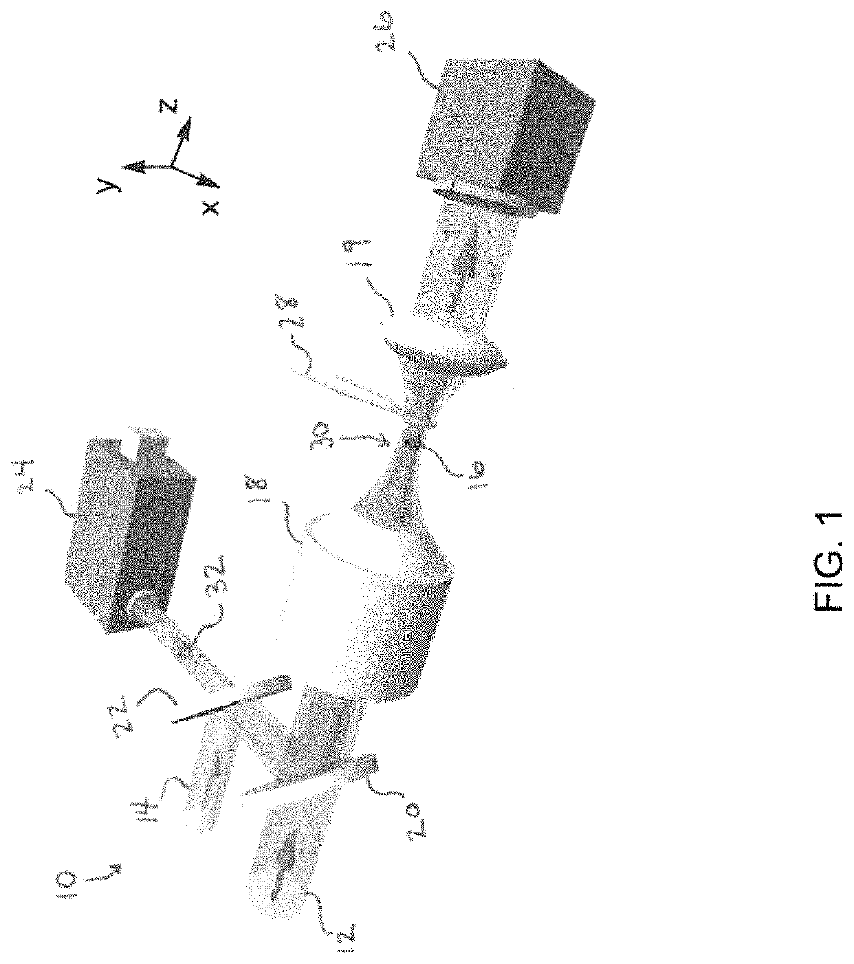 Sensors and methods of identifying a gas, and levitated spin-optomechanical systems