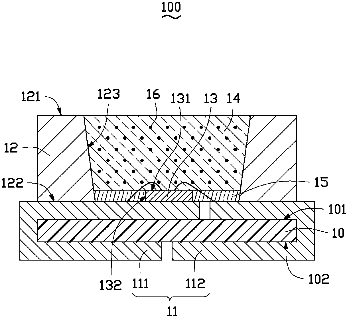 Light-emitting diode packaging structure