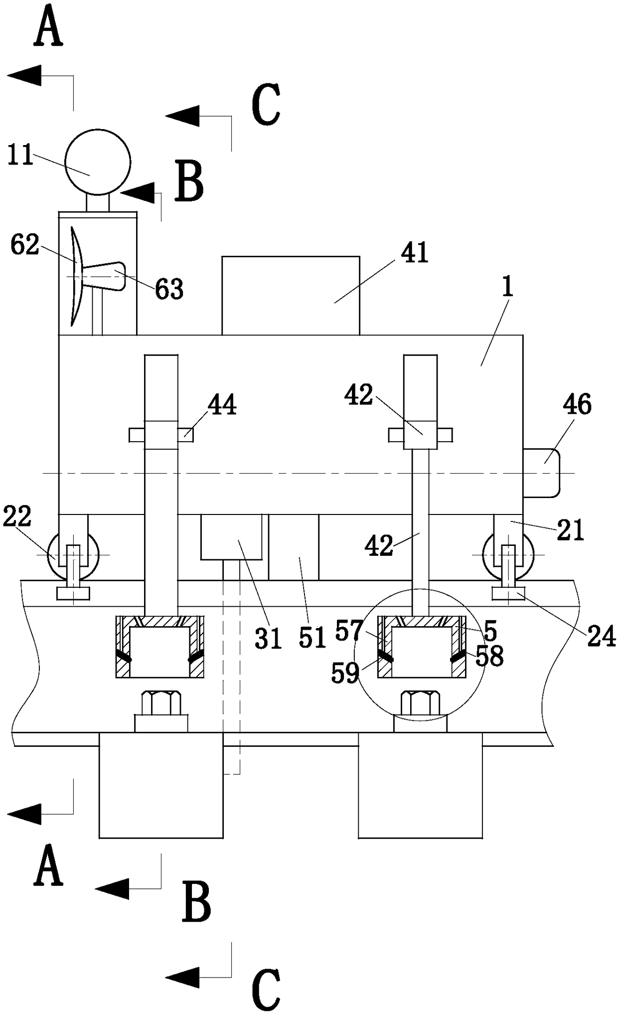 Oiling equipment for railway tiepre-embedded sleeve