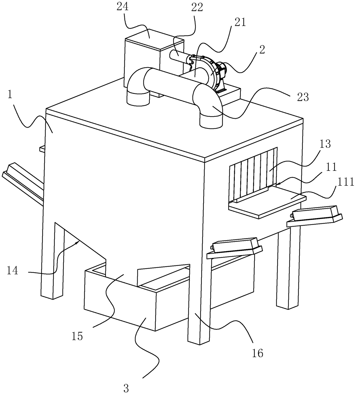 Indoor decoration board cleaning device