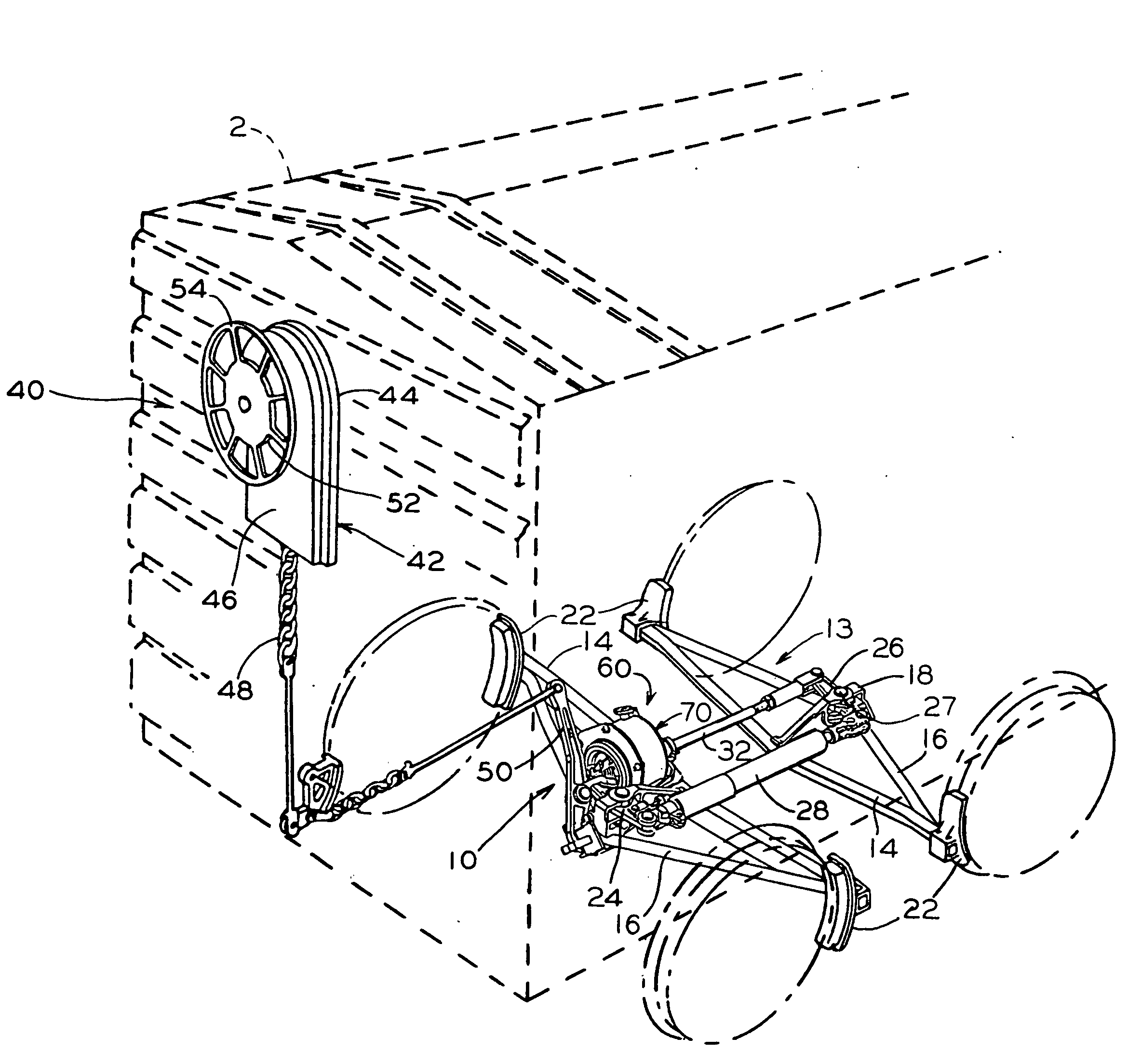 Parking brake assembly for railway vehicle brake system