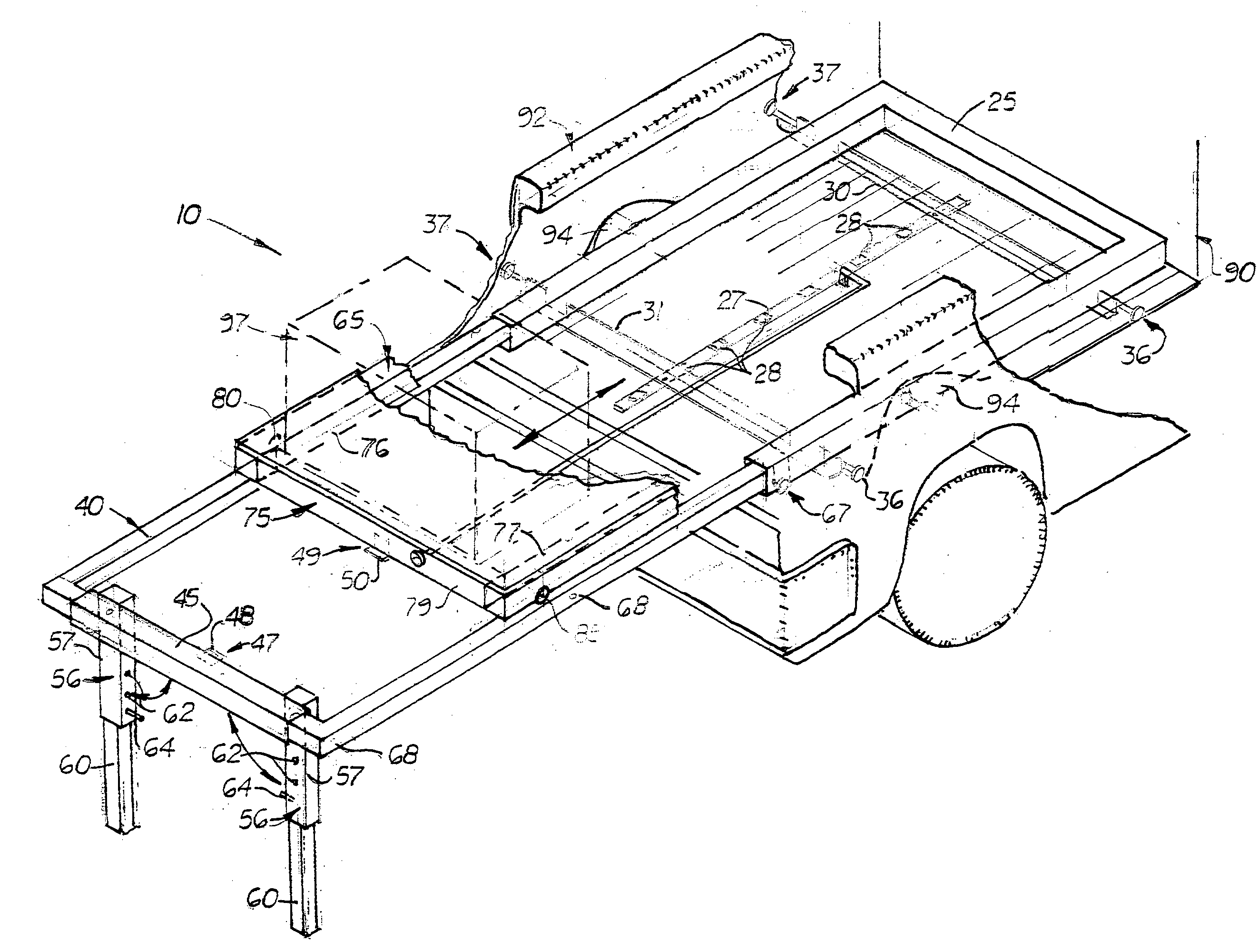 Truck bed extender