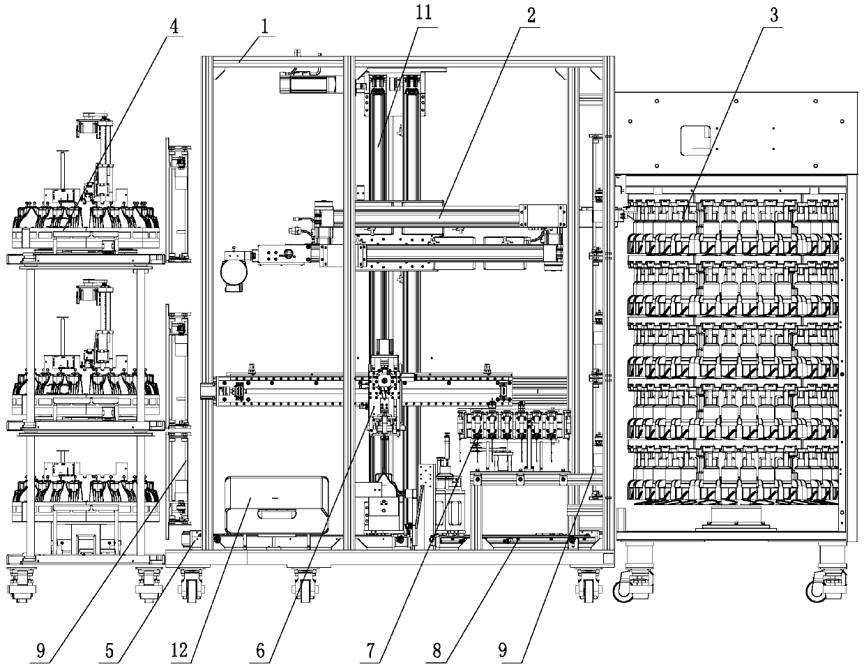 Automatic seed transfer system for blood culture