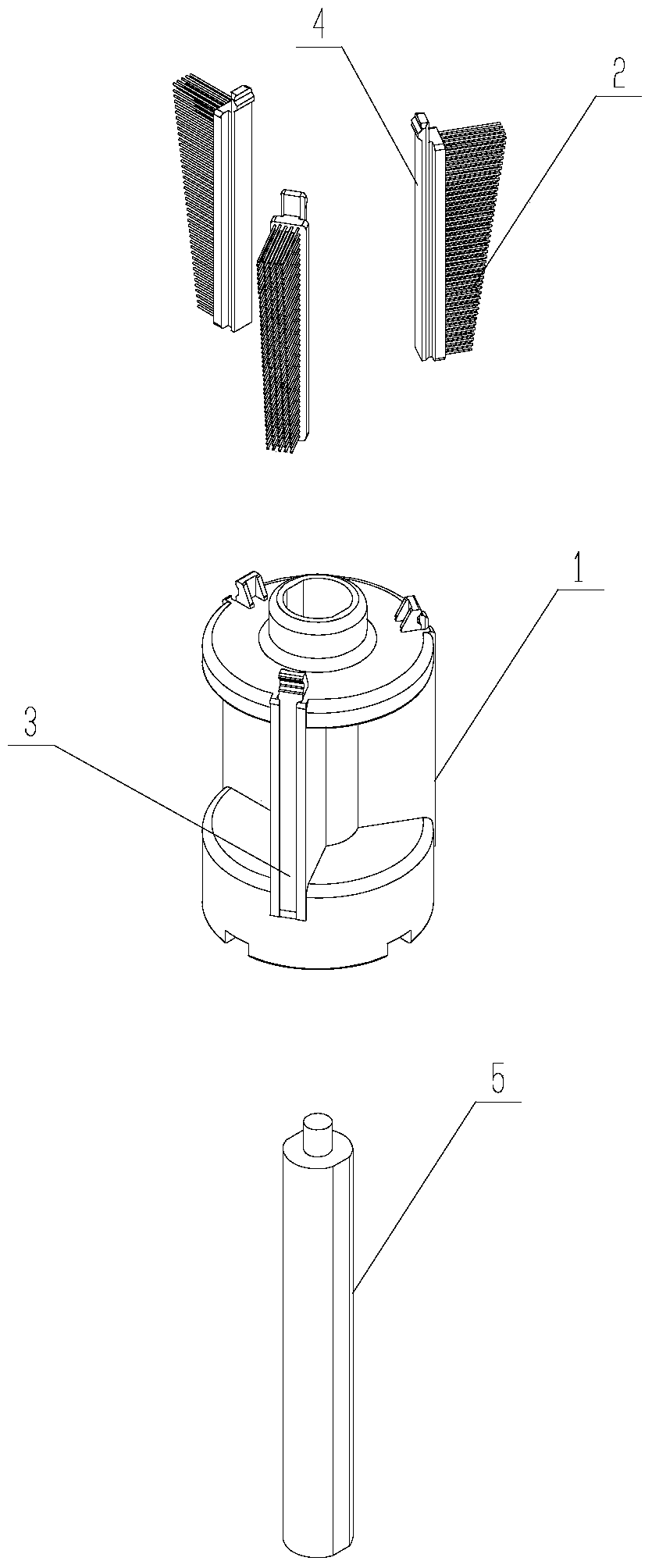 A cleaning device and a juicer using the same