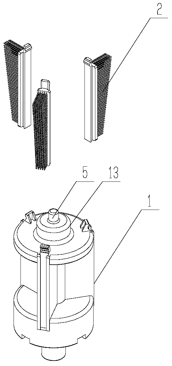 A cleaning device and a juicer using the same