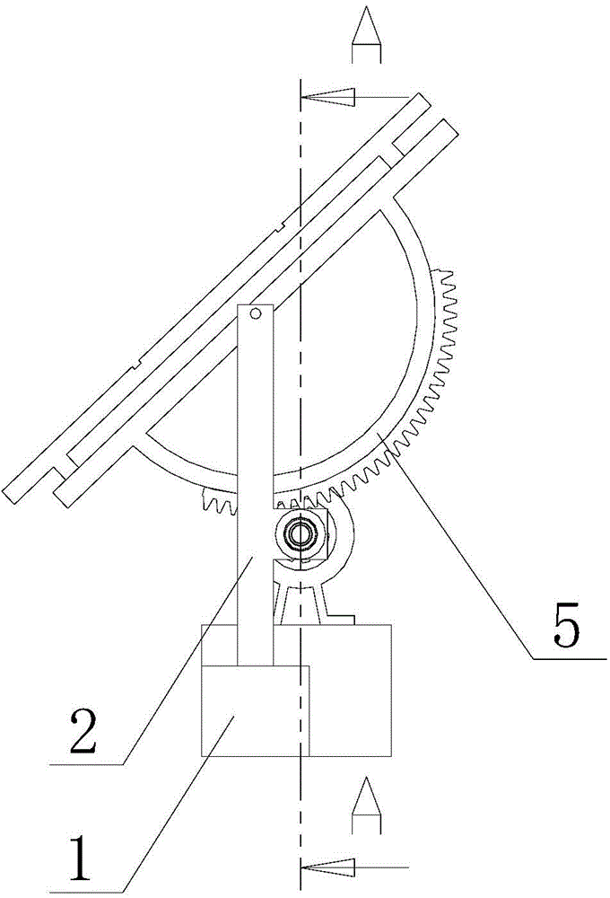 Photovoltaic solar energy rotation support