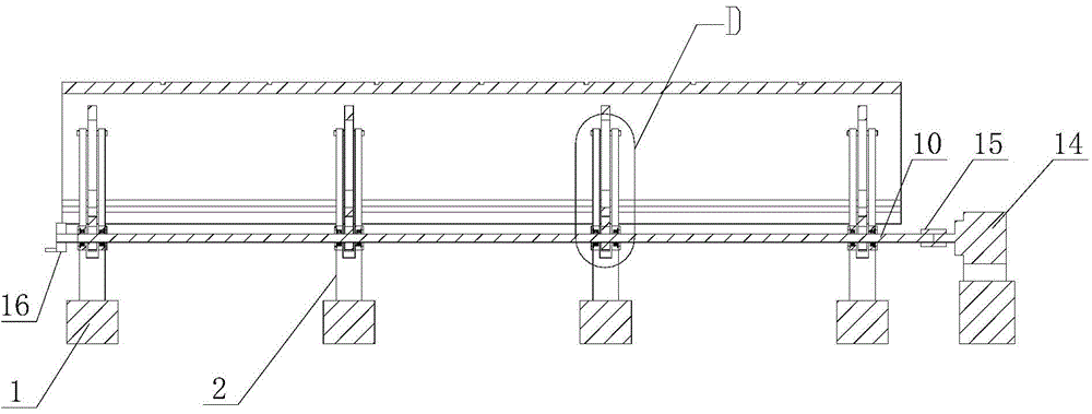 Photovoltaic solar energy rotation support