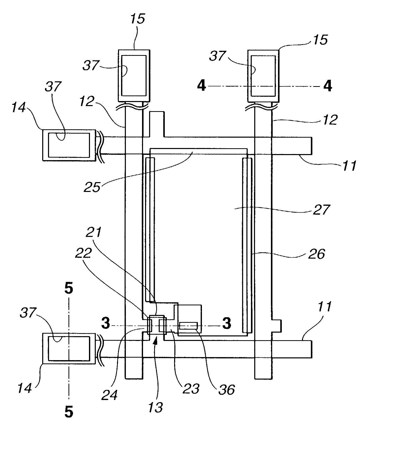 Active matrix substrate for liquid crystal display and its fabrication