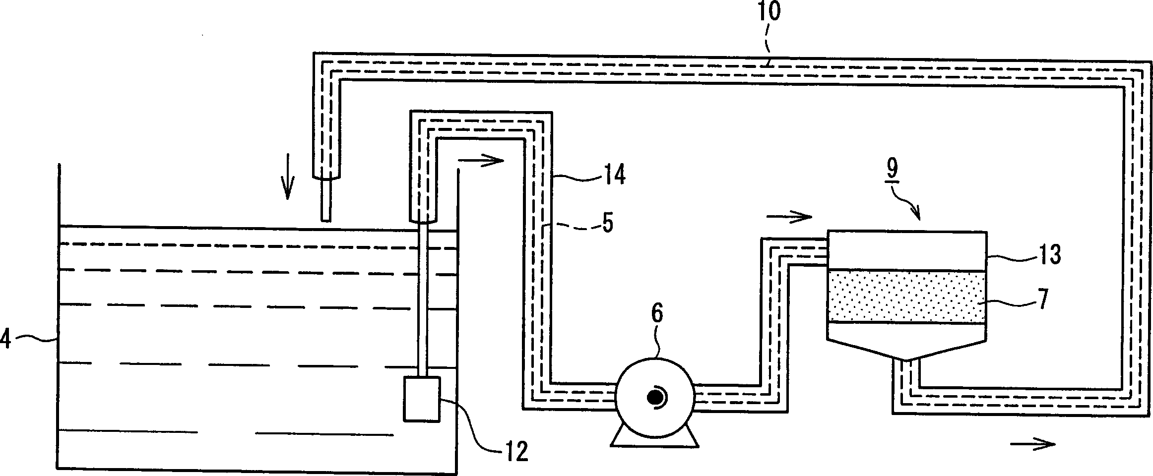 Regeneration processor of used edible oil and filter and regeneration processor using the filter