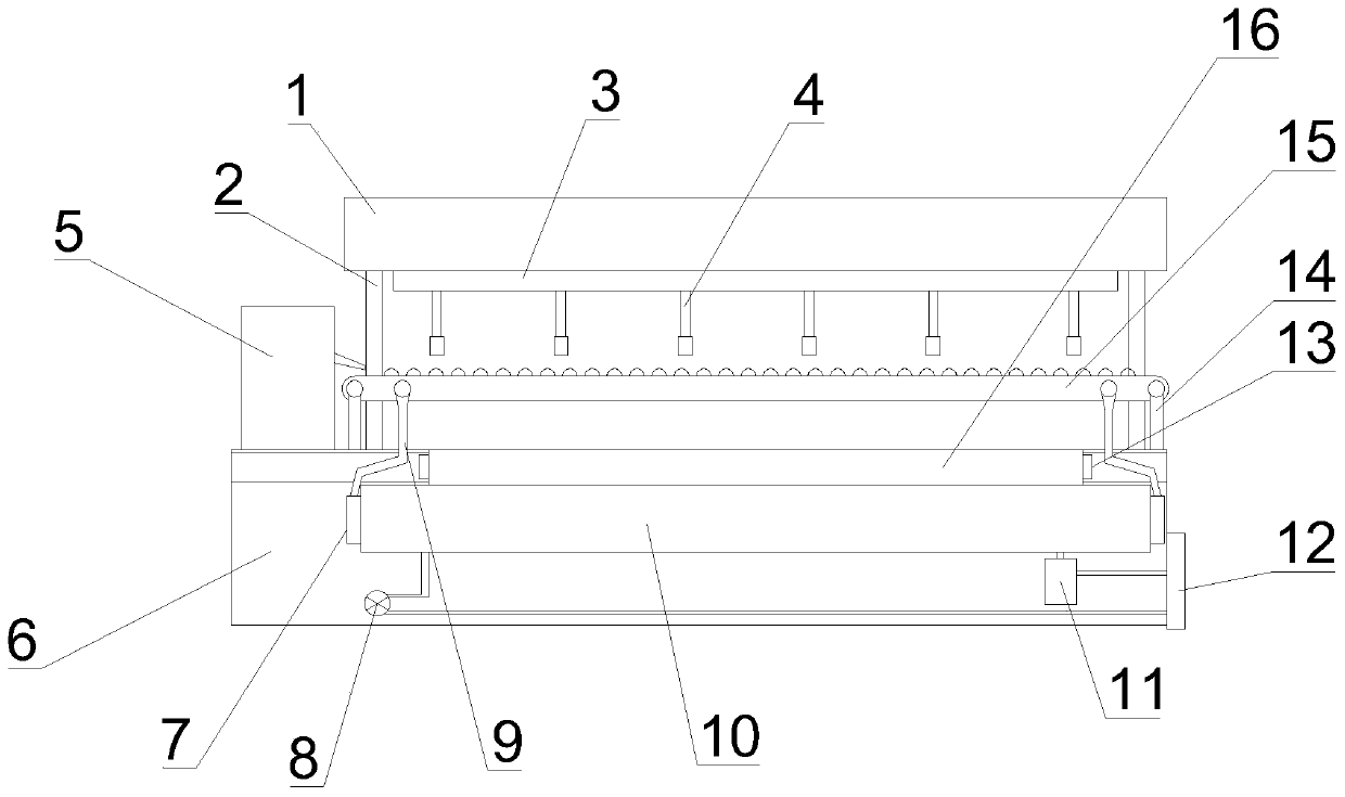 Rapid forming cooling device for producing bean paste cakes