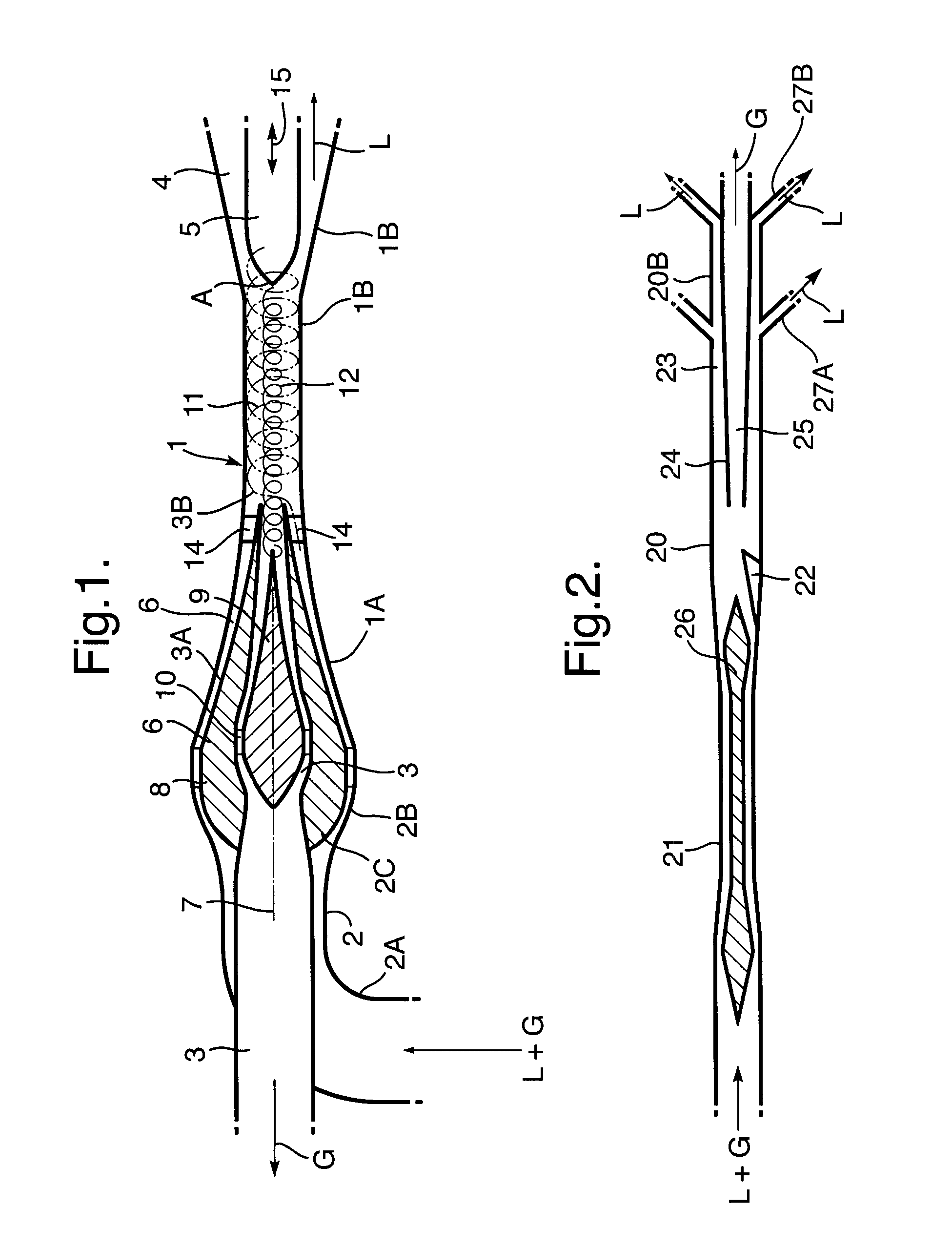 Cyclonic liquid degassing separator and method for degassing a fluid mixture