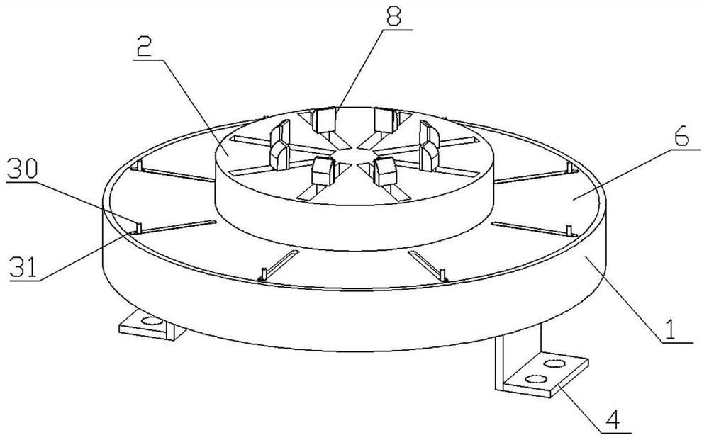 Automatic mechanical part machining clamp