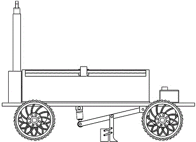 Automatic vehicle-mounted soil nutrient detection and sampling device based on near infrared spectrum technology