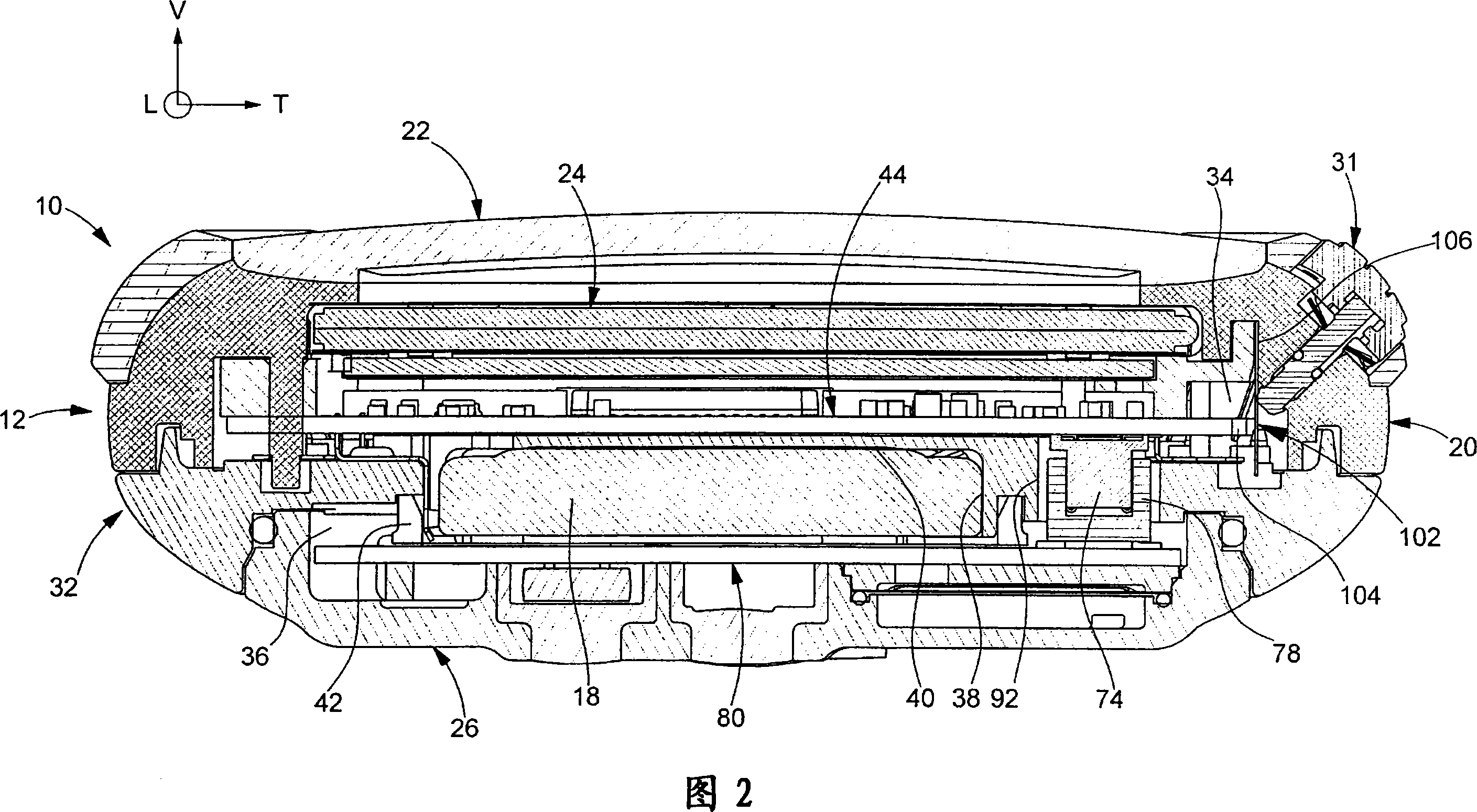 Electronic timepiece including an added partition and associated assembly method