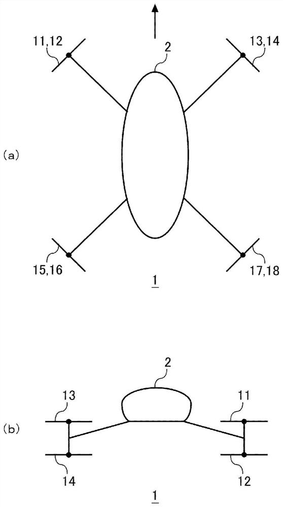 Power supply system for moving body, and flying body