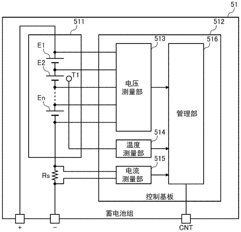 Power supply system for moving body, and flying body