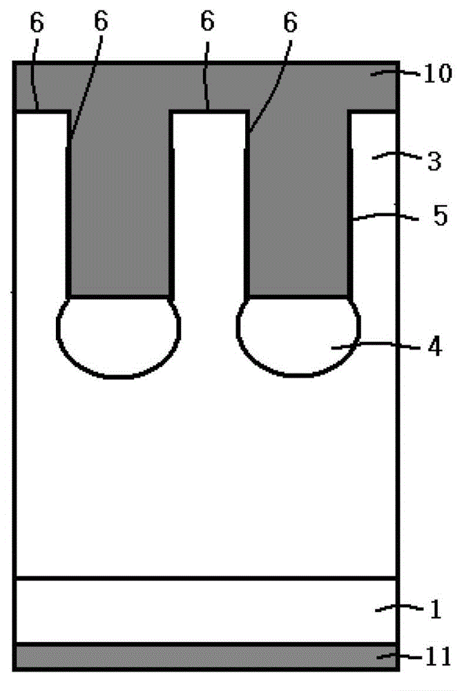 Grooved semiconductor device and manufacturing method thereof