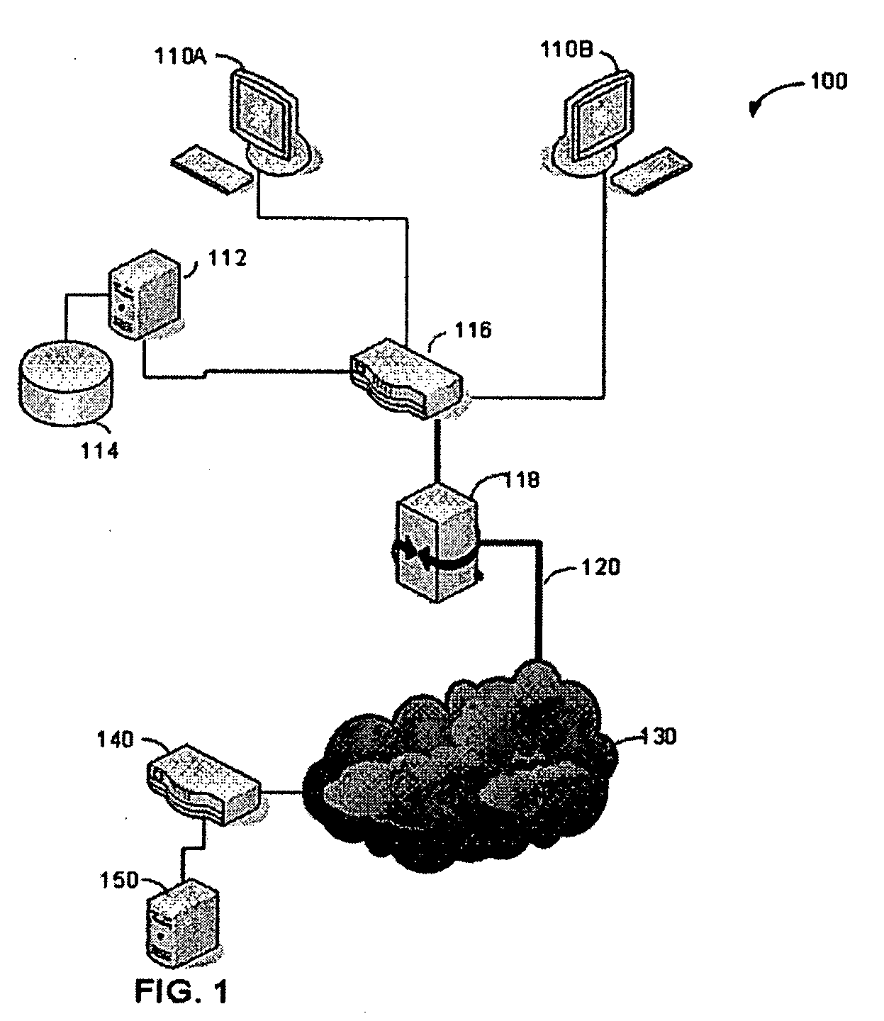 Network supporting centralized management of QoS policies