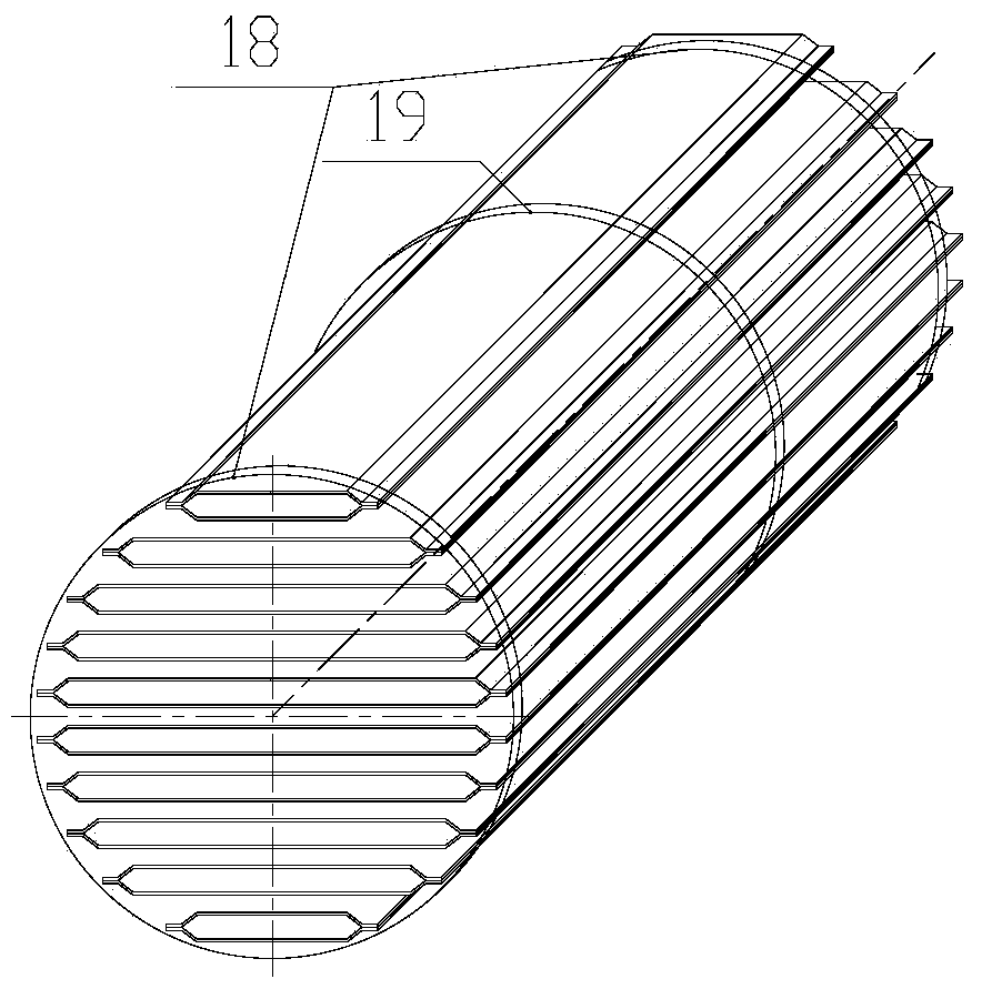 A detachable plate type indirect heating coal pyrolysis device