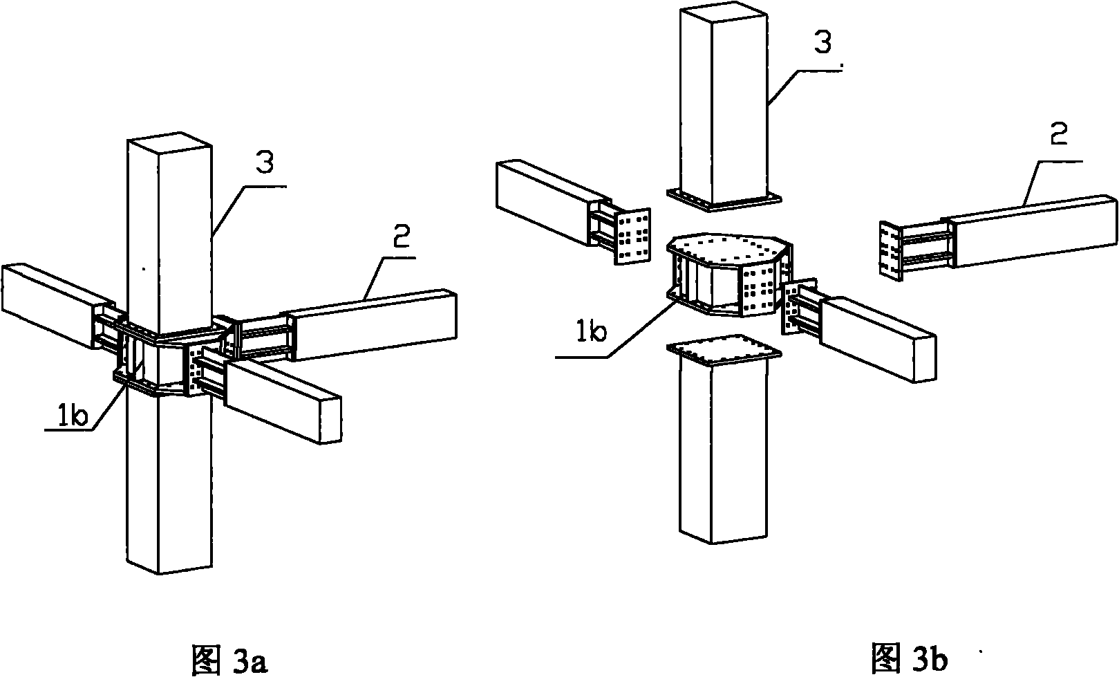 Steel joint precast and assembled reinforced concrete frame structure