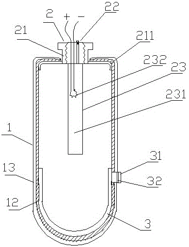 Recyclable dacron gas blaster and manufacturing method thereof