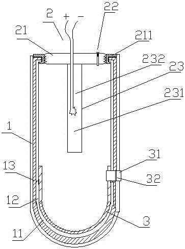 Recyclable dacron gas blaster and manufacturing method thereof