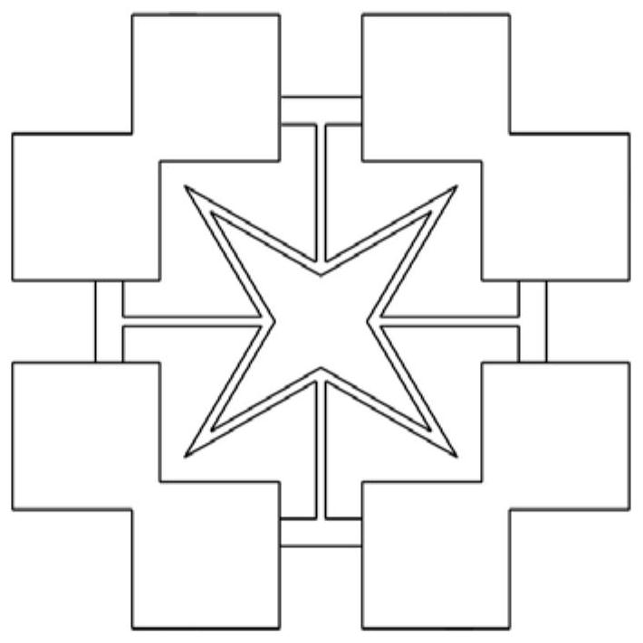 Two-dimensional mechanical metamaterial with designable deformation and non-contact control