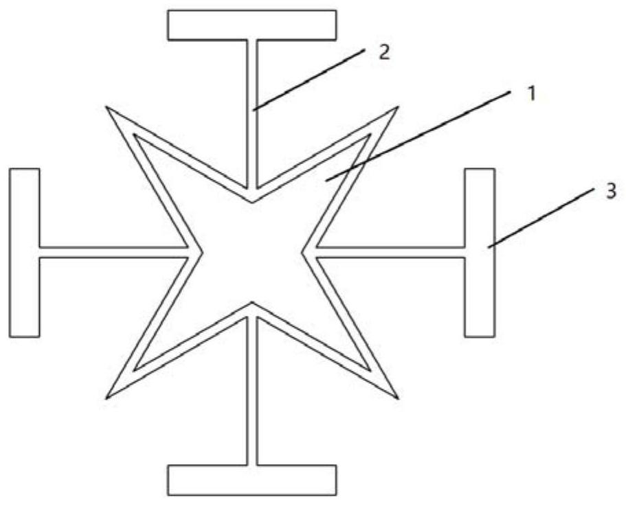 Two-dimensional mechanical metamaterial with designable deformation and non-contact control