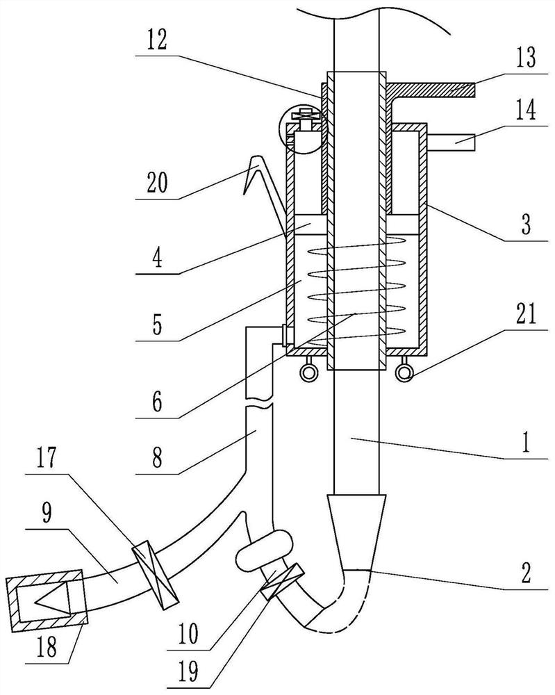 Drainage apparatus for intensive care