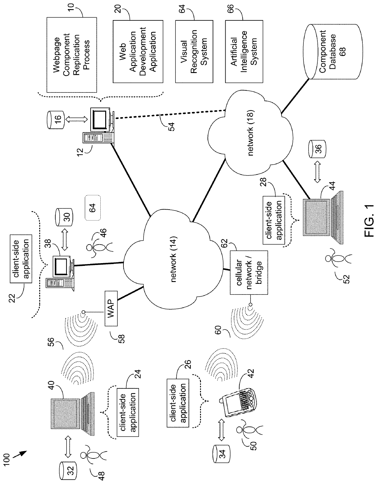 Webpage component replication system and method