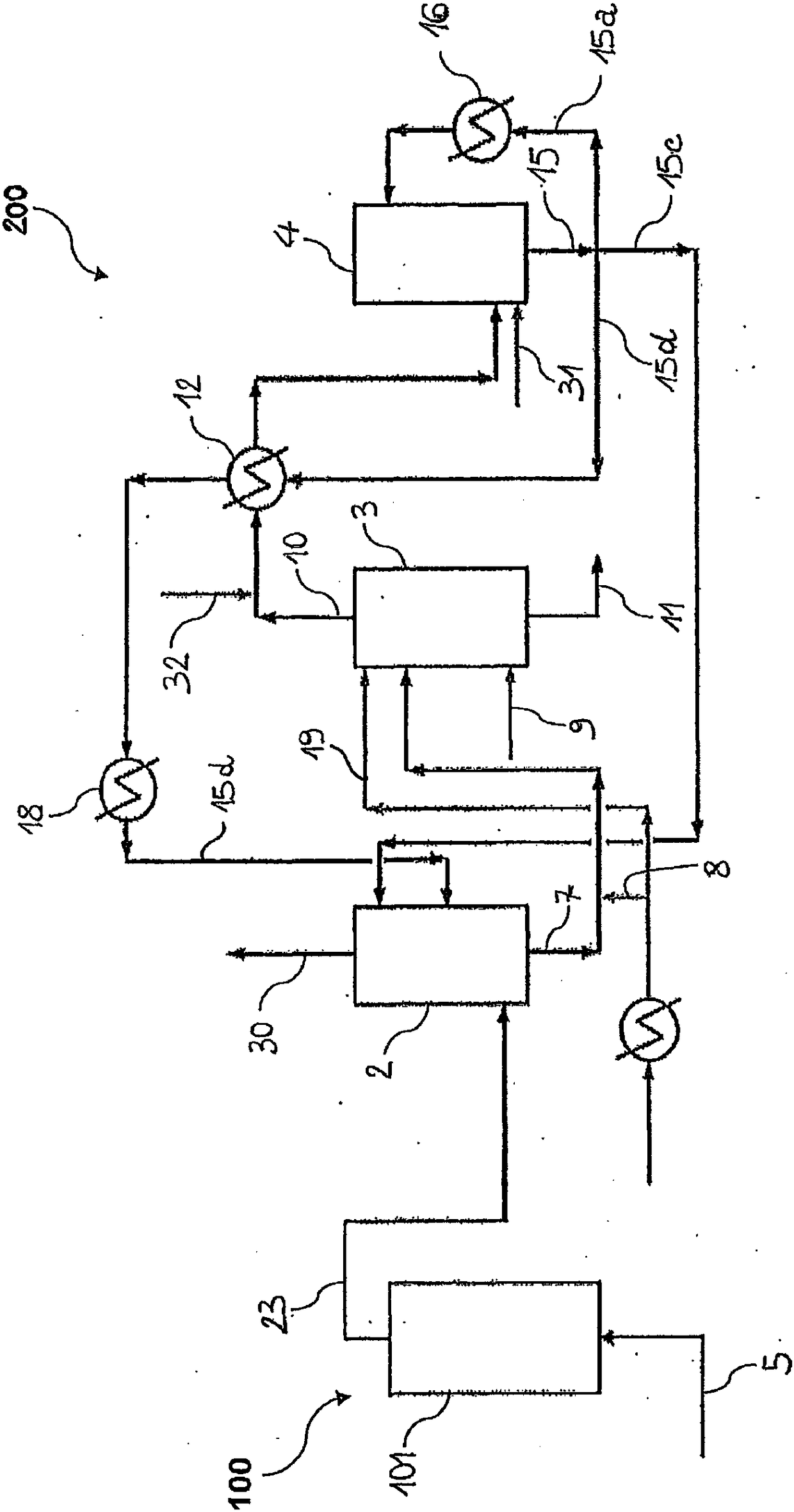 Method for revamping a high pressure melamine plant