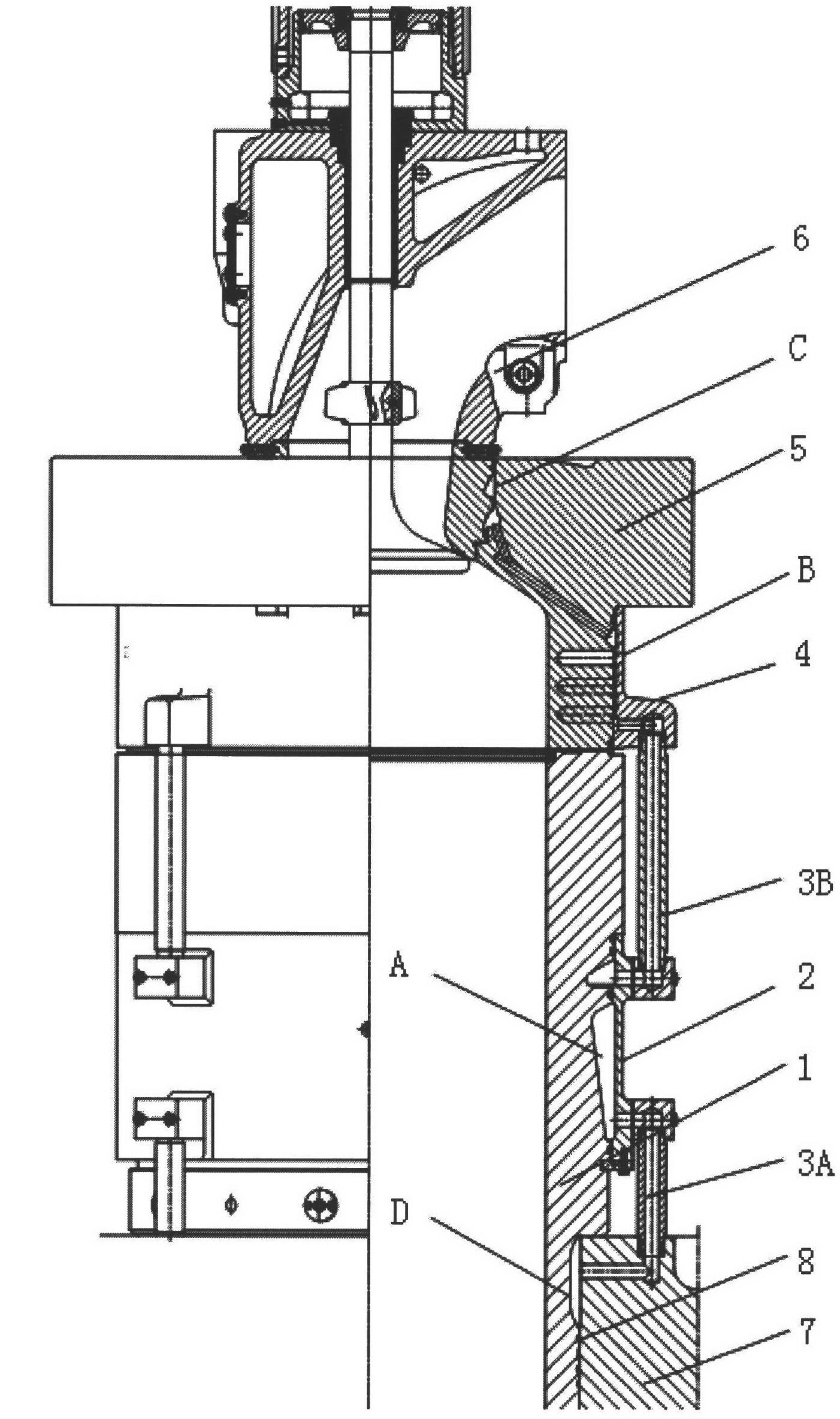 Water jacket of cylinder block of diesel engine as well as watertightness detection device and method of water jacket of cylinder block