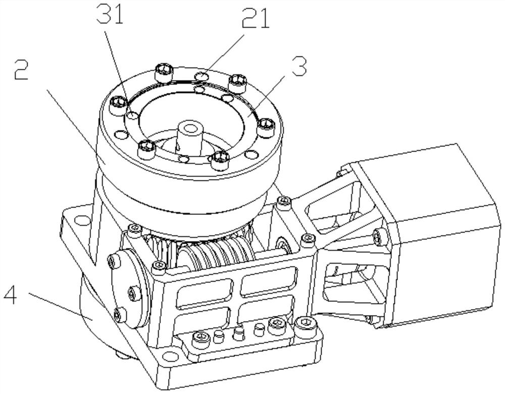 Tool for adjusting position of worm gear of worm gear mechanism