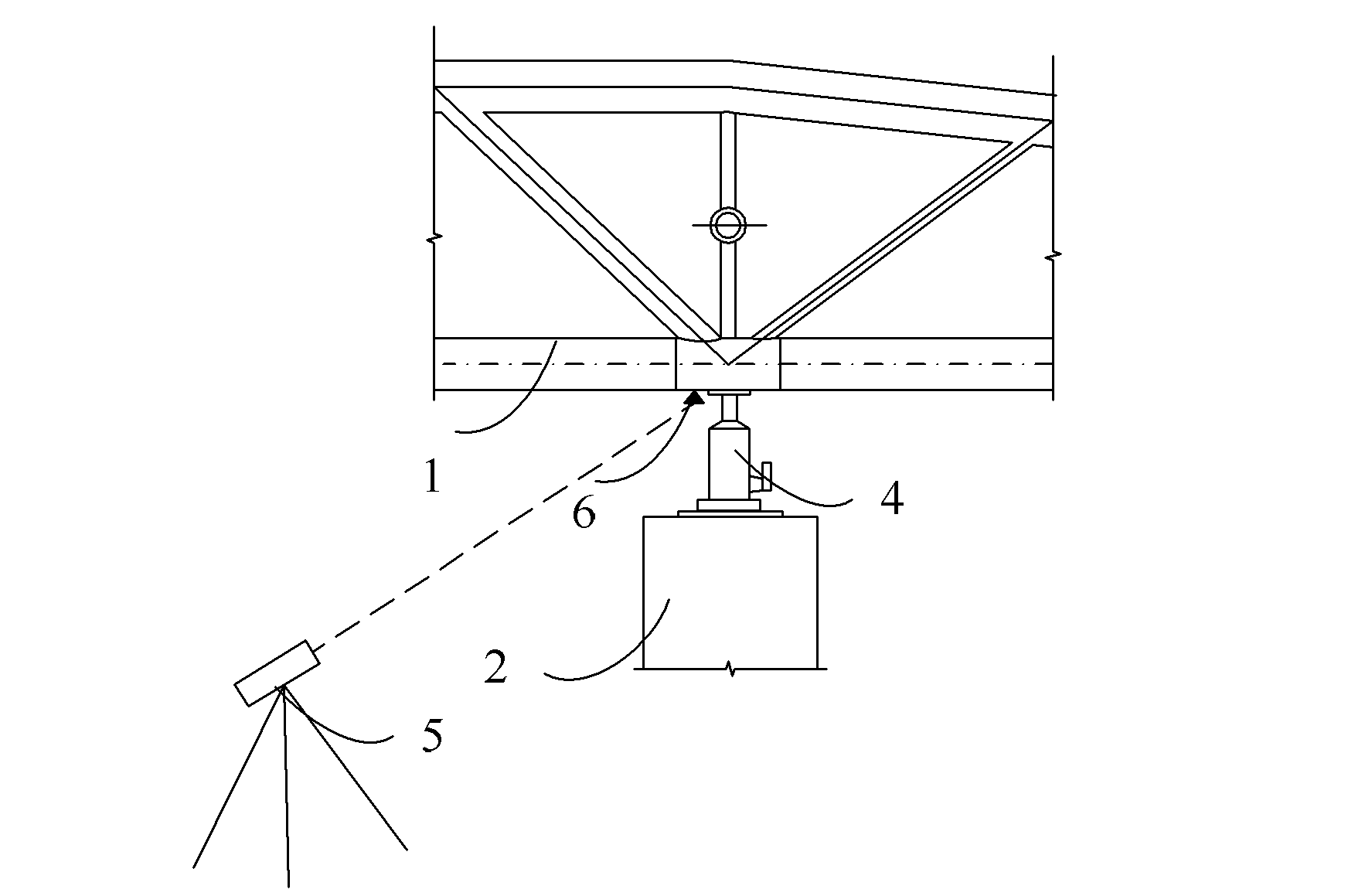 Unloading control method for steel structure temporary bracing