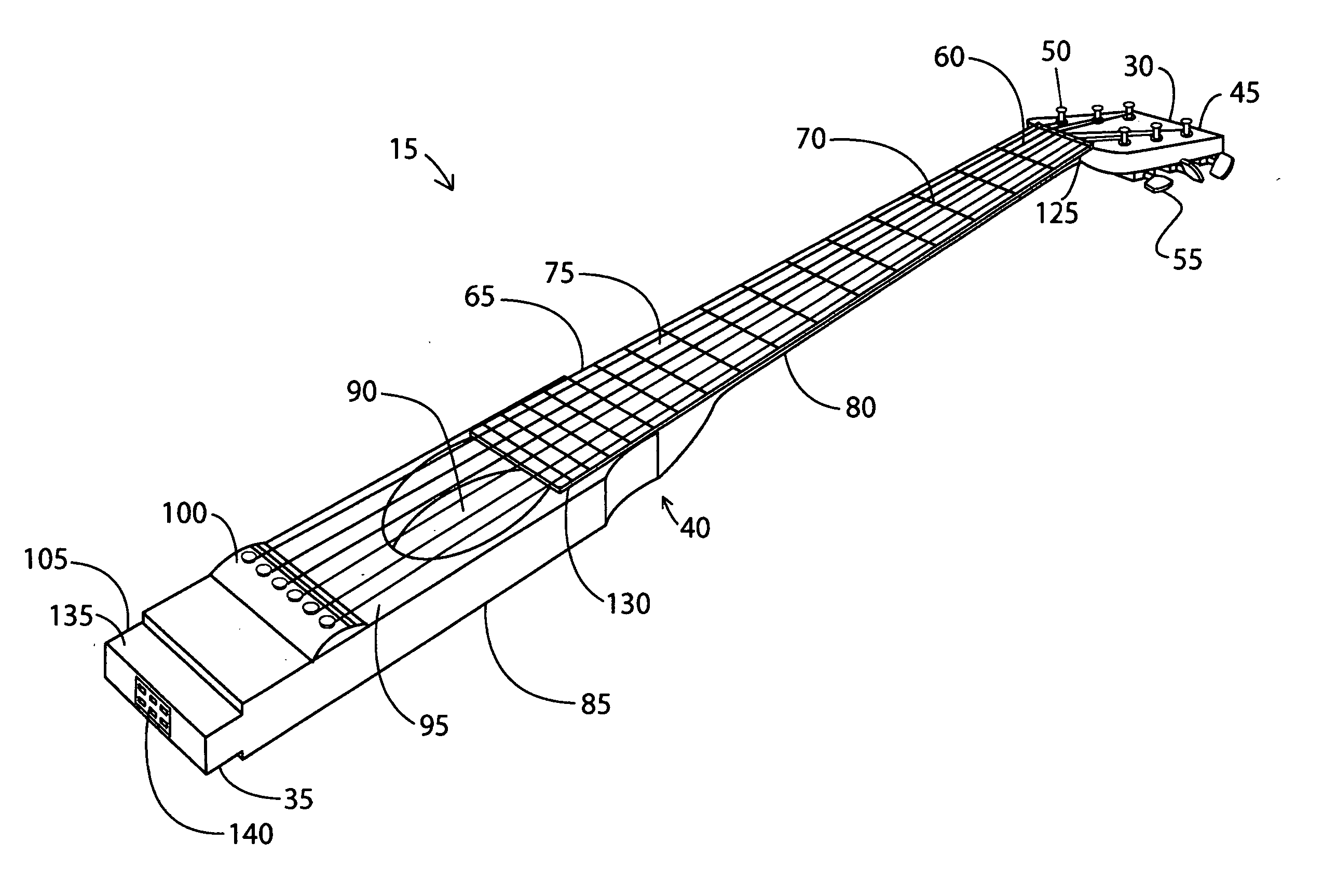 Interchangable and modular acoustic and electric guitar apparatus