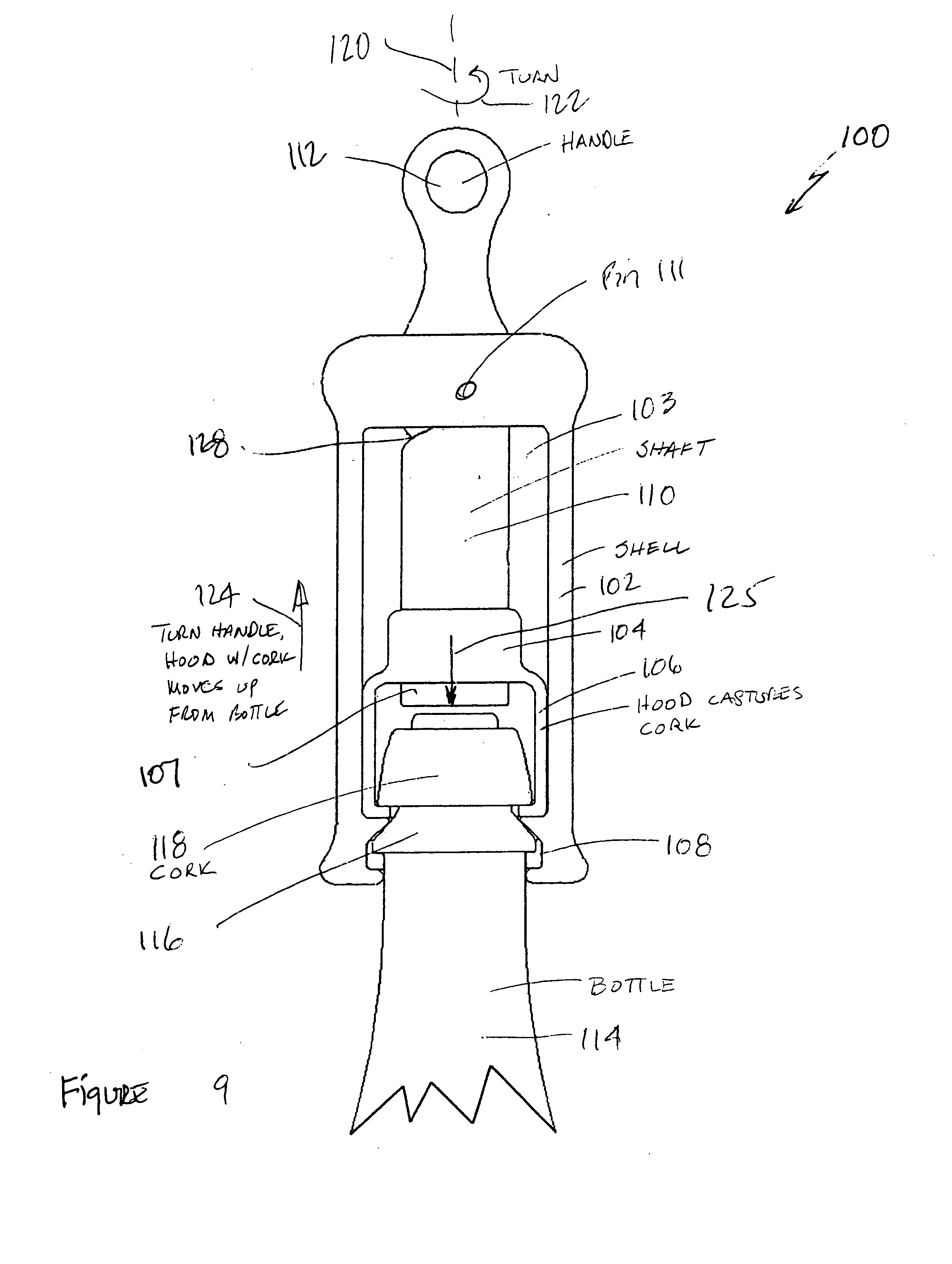 Bottle cork removal and installation tool