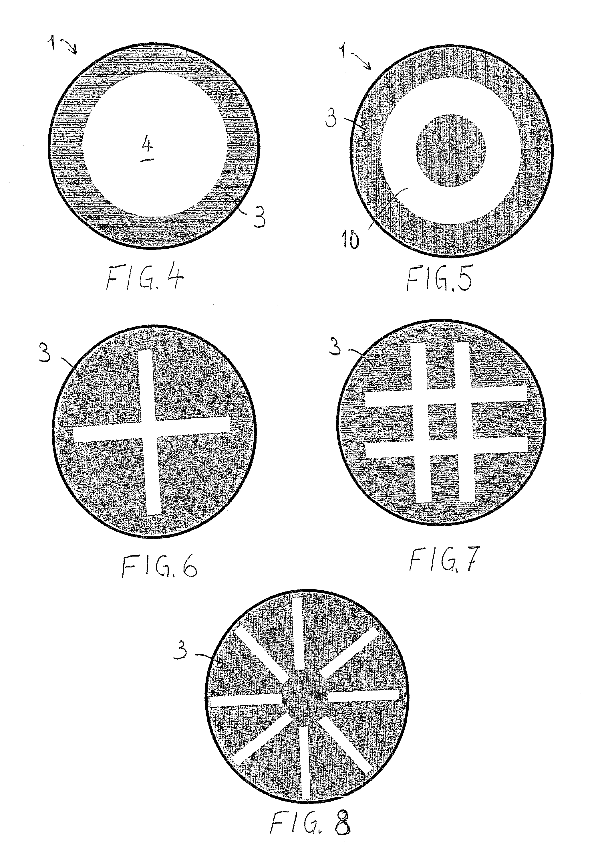 Adapter for a solid or coreless roll of hygiene paper