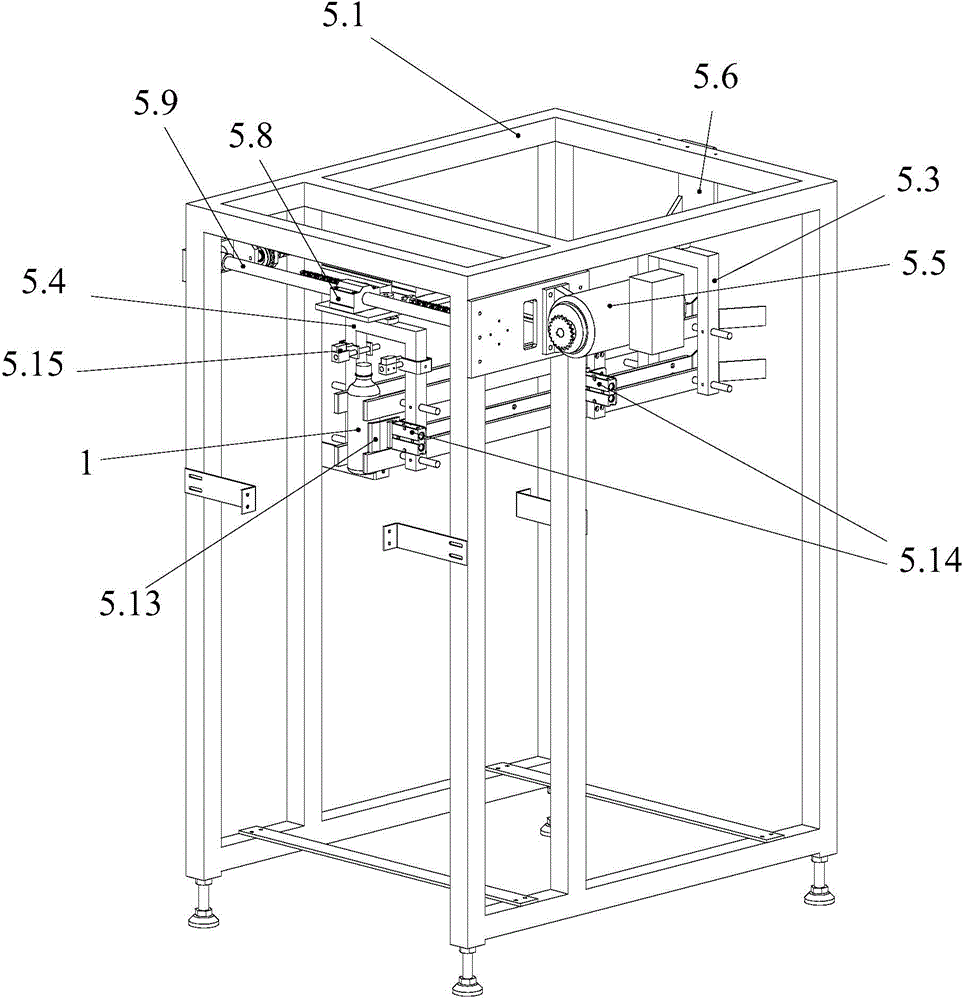 Automatic bottled product encasing device