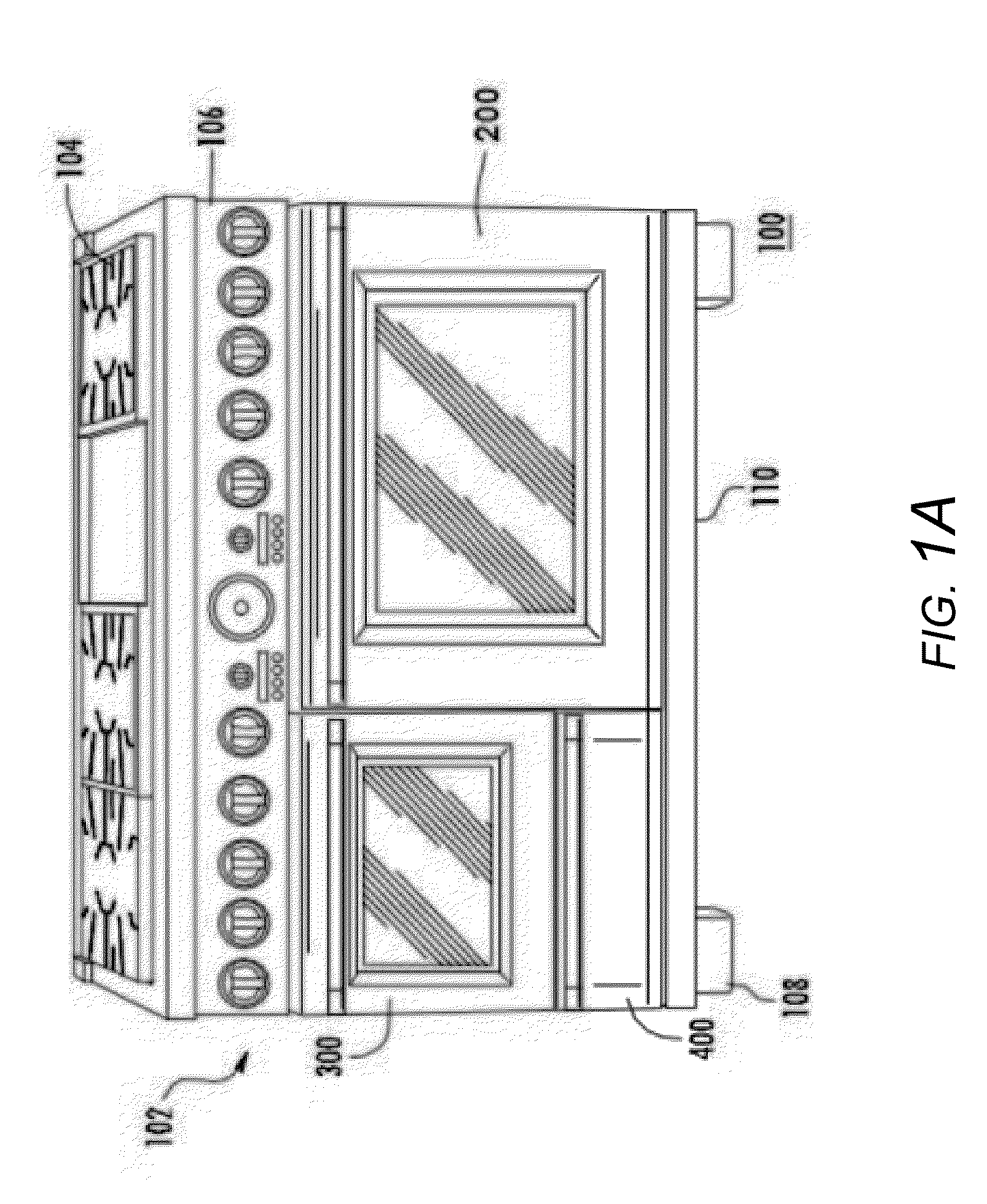 Self-cleaning household appliance having a range door with a full glass inner surface