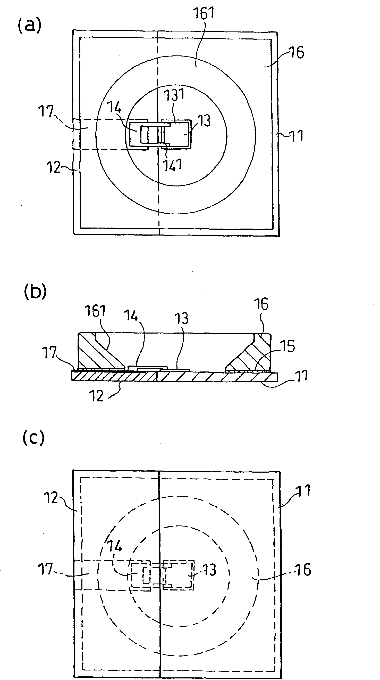 Light emitting device and package assembly for light emitting device