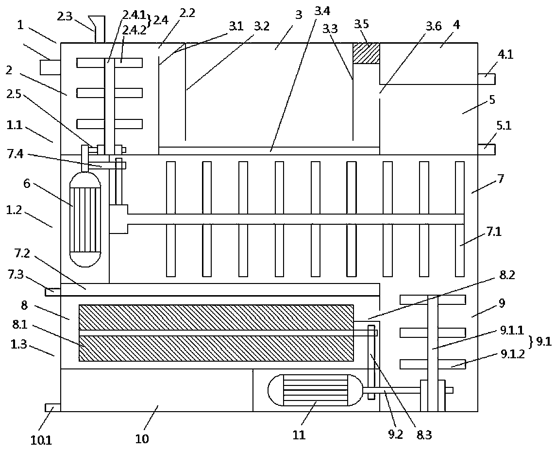 Oil product recovering, granulating and drying device for oily sludge