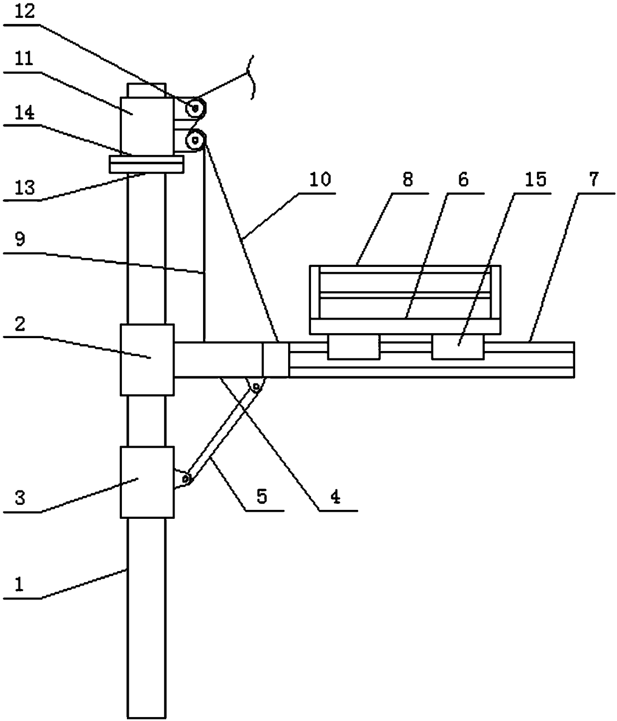 A construction frame structure for working at heights