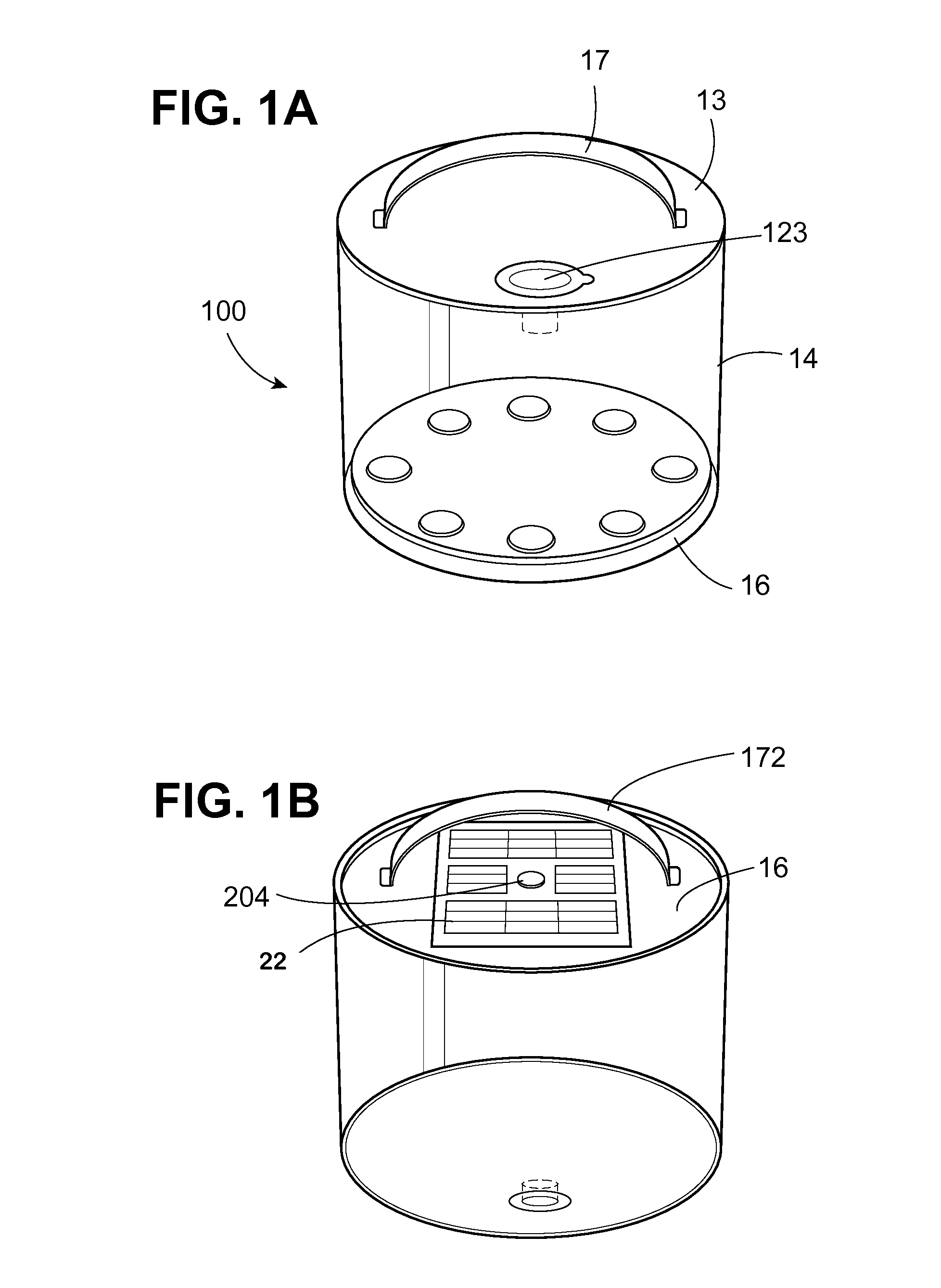 Inflatable solar powered lamp