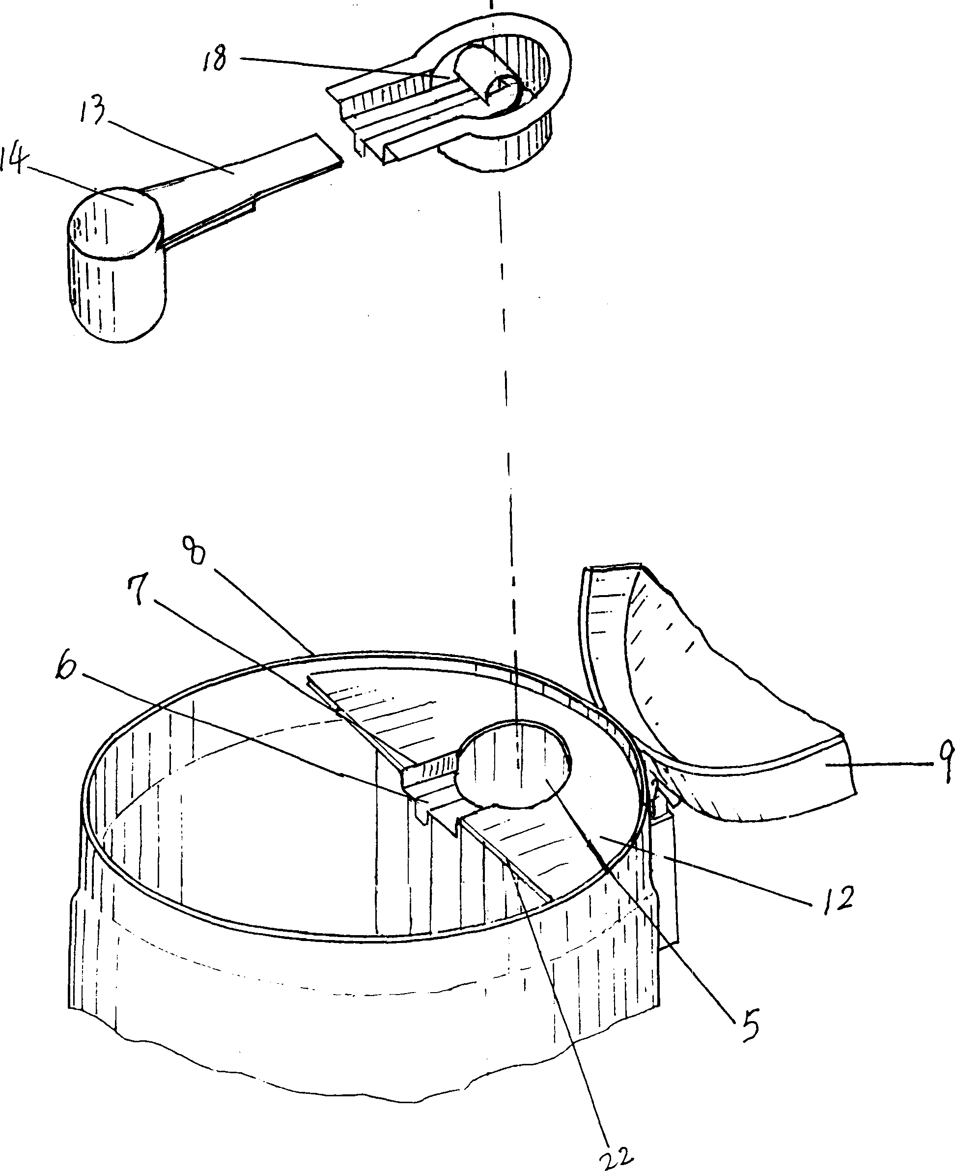 Tank with inner device convenient for filling