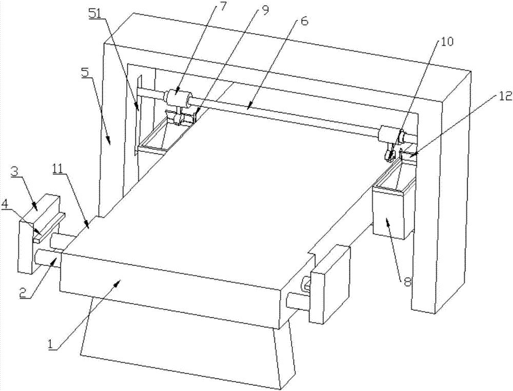 Printed paperboard edge-cutting device