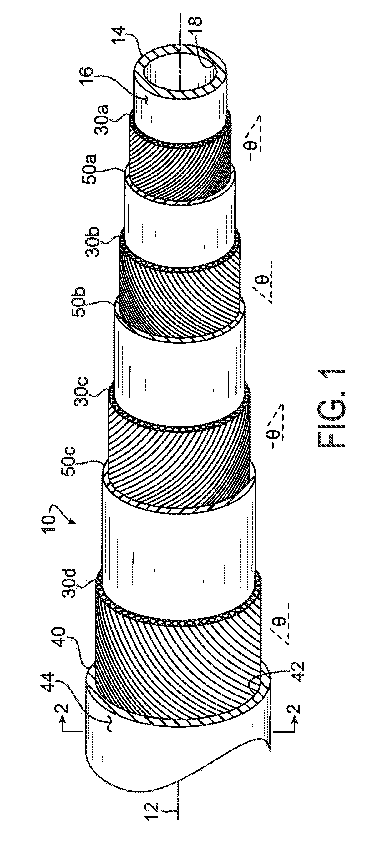 Compact high pressure rubber hose